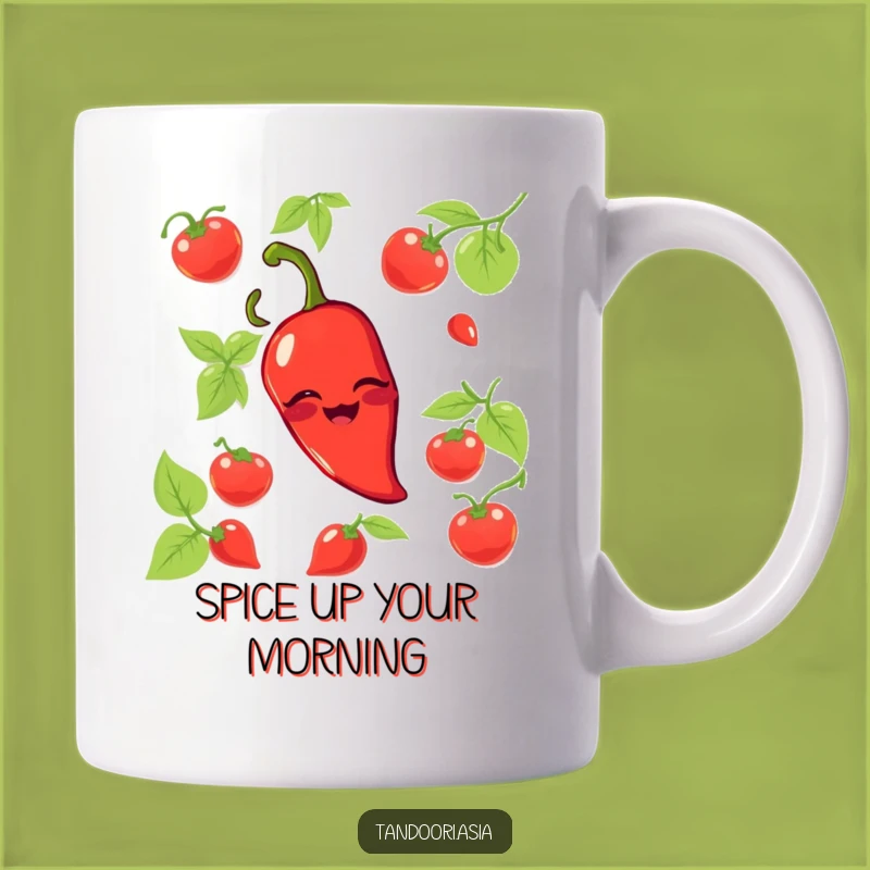 Funny Chili Pepper Wink Mug: Playful Spicy Character Gift