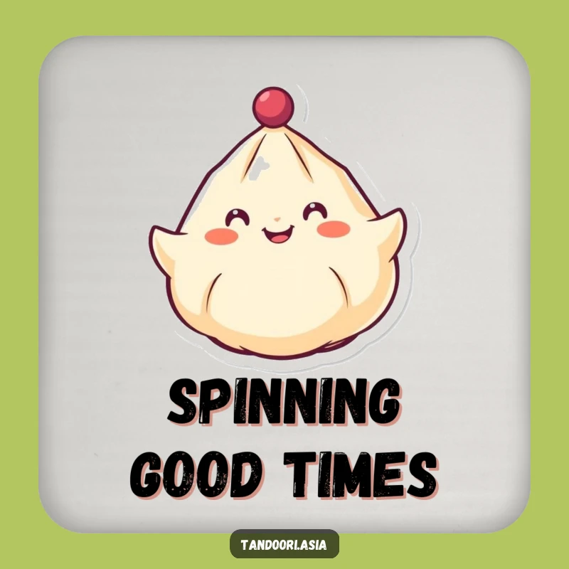 Funny Spinning Dumpling Coasters: Protect Surfaces with a Cheerful Dumpling