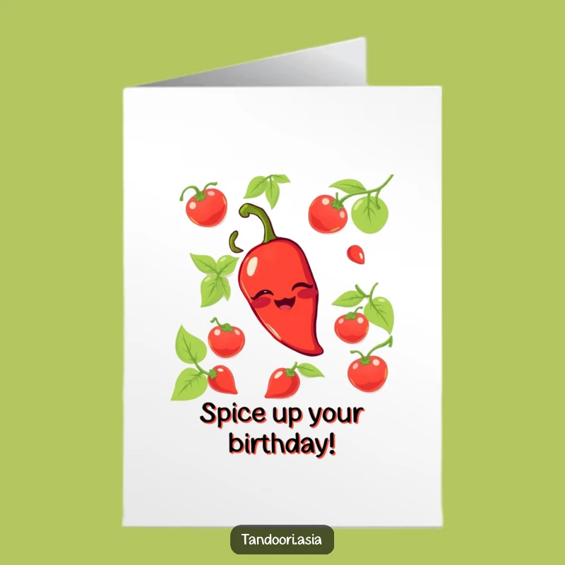 Free Printable Chili Pepper Birthday Card: Spicy & Funny Greeting for a Zingy Celebration