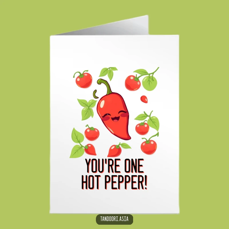 Free Printable Chili Pepper Congrats Card: Witty Pepper Greeting for Big Wins