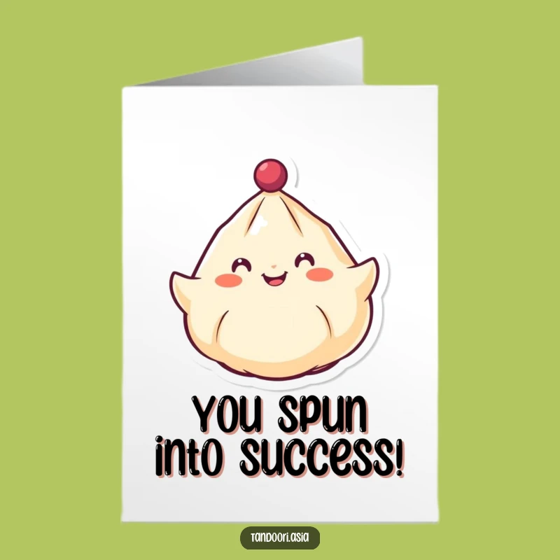Free Printable Congratulations Card: Spinning Dumpling for a Funny Downloadable Gift