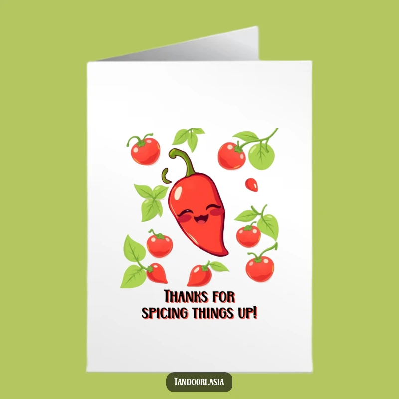 Free Printable Chili Pepper Thank You Card: Spicy Gratitude with a Playful Wink