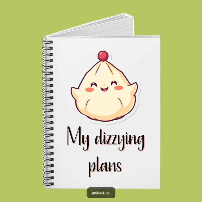 Funny Spinning Dumpling Notebook: Jot Down Ideas with a Cheerful Dumpling