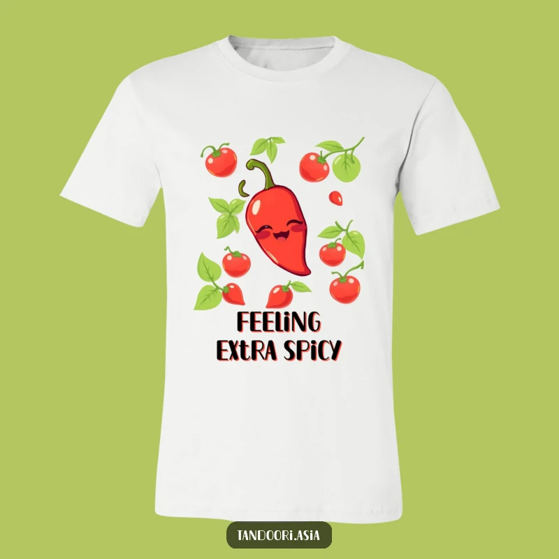 Funny Wink Chili Pepper T-Shirt: Spicy & Playful Character Tee Gift