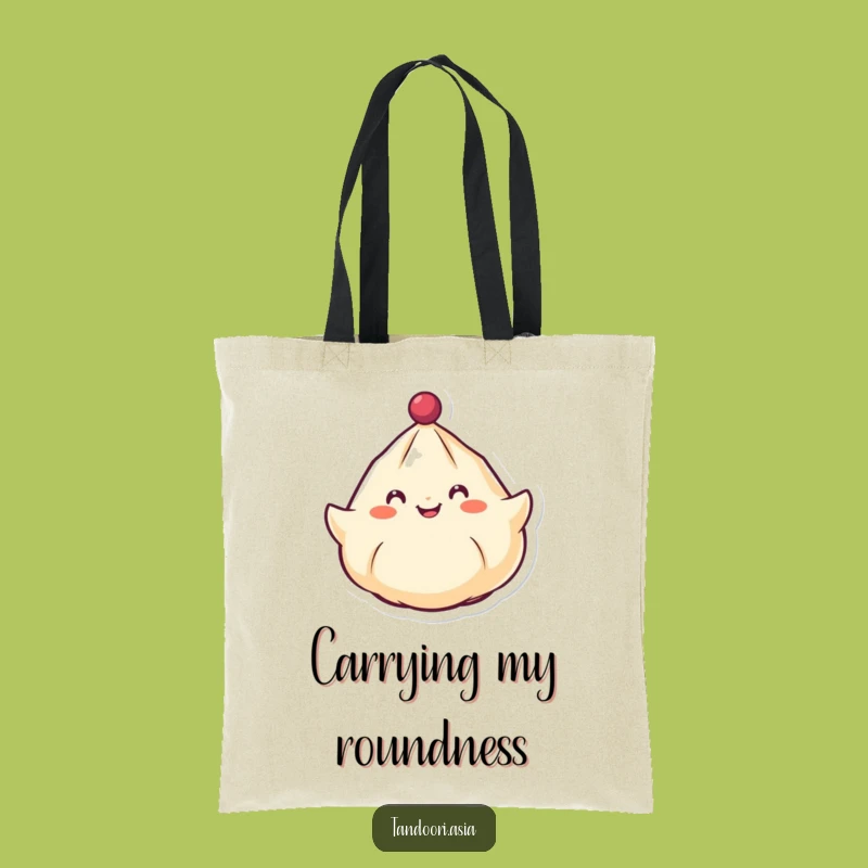 Funny Spinning Dumpling Tote Bag: Carry Your Dumpling Love with a Spinning Friend